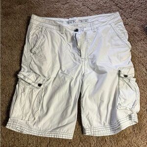 White Cargo Shorts